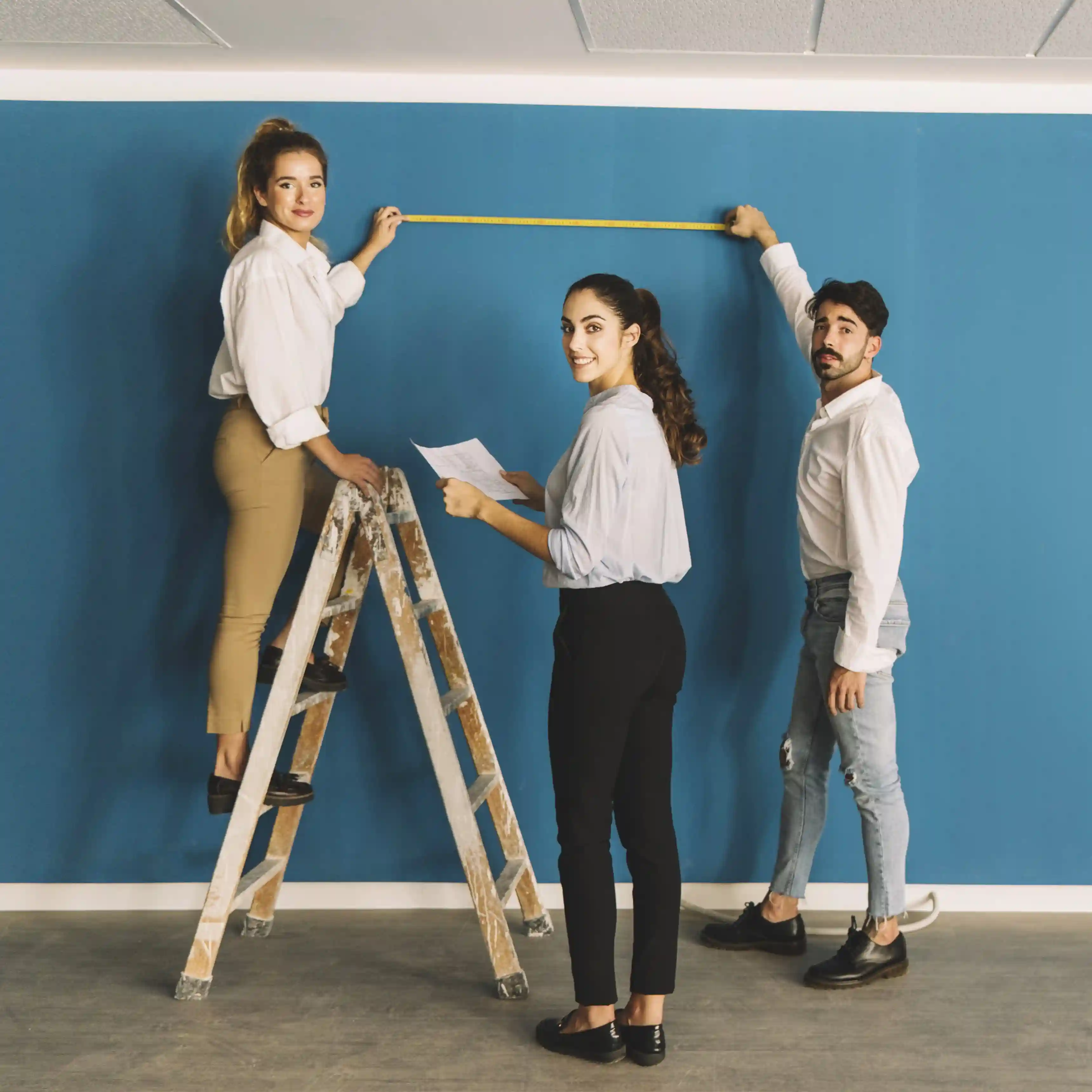 Painting and decorating the office and working environments